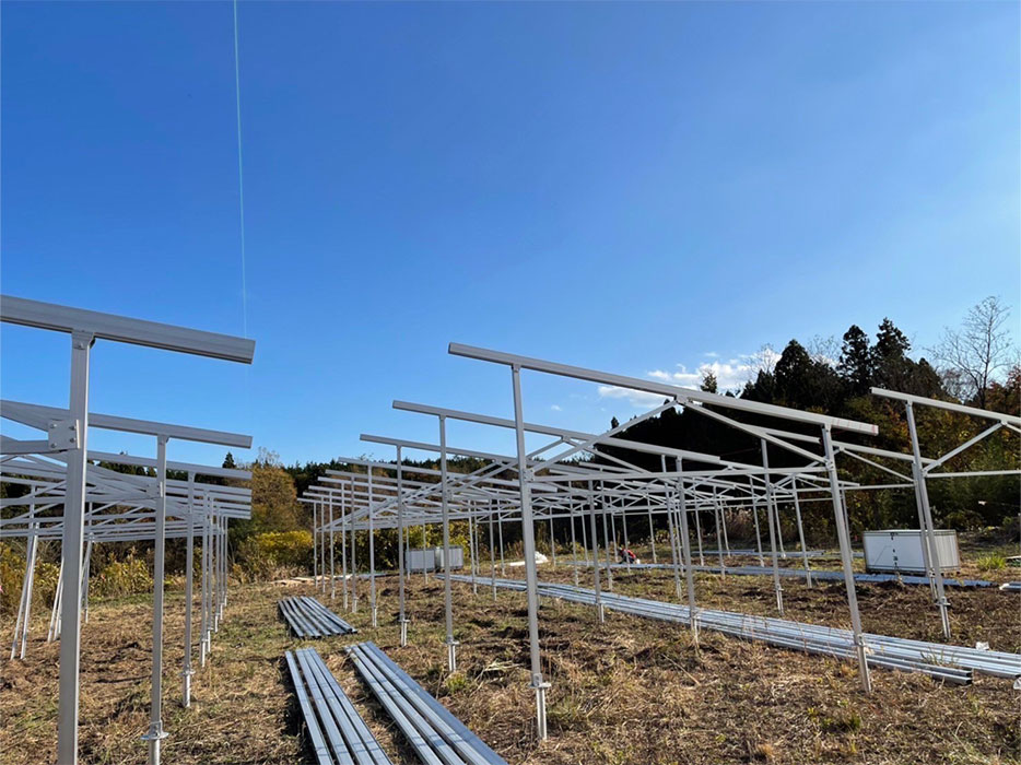 福島県相馬市　ソーラーシェアリング